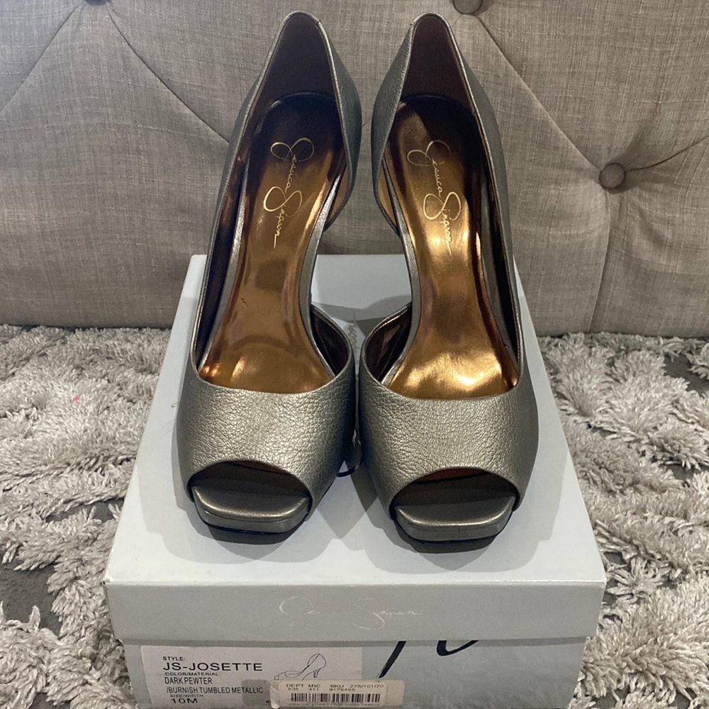 Jessica Simpson Dark Pewter Heel